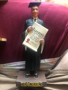 1940-1950 Teacher’s Scotch Whiskey sales promo Figurine