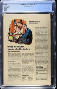 Fantastic Four Annual #6 1968 Marvel Comics CGC 6.5 1st Annihilus White Pages