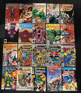 100 FANTASTIC FOUR COMICS  LOT BYRNE, PEREZ MOST VG-VF+