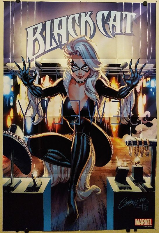 Black Cat #1 J Scott Campbell 2019 Folded Promo Poster (24x36) New! [FP157]