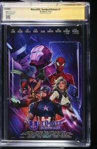 DEADPOOL BATMAN #1 RUSS DAUTERMAN/GREG CAPULLO/ZEB WELLS 3X SIGNED CGC SS 9.8 NM