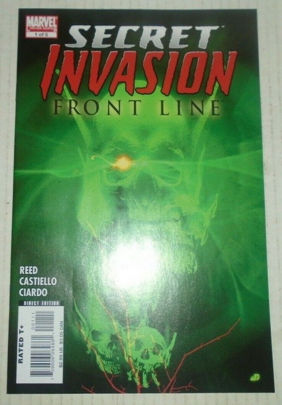 Secret Invasion Front Line # 1 Reed Castiello Ciardo 2008 Marvel