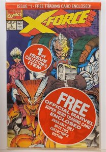 X-Force #1 With Cable card (Aug 1991, Marvel) VF/NM  