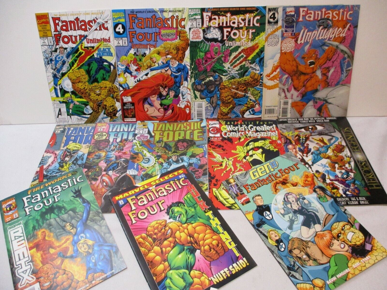Fantastic Four Unlimited 1, 2, 3 And More FF 14 Comics in Lot