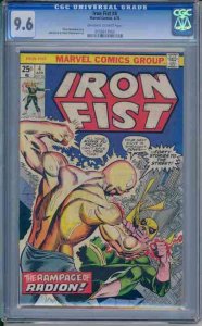 Iron Fist #4 (1976) CGC 9.6 NM+