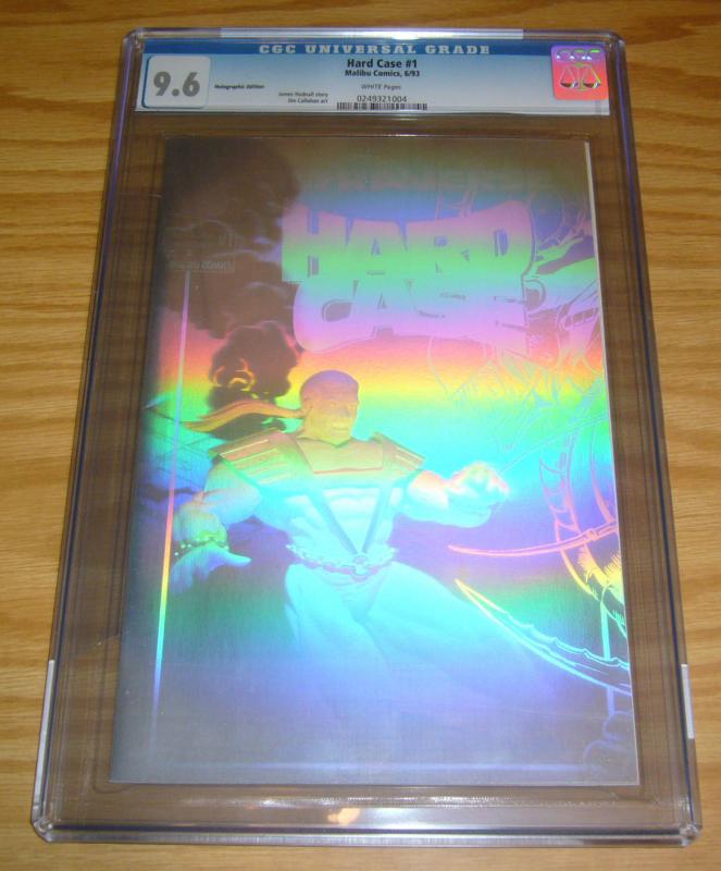 Hardcase #1 CGC 9.6 holographic edition - silver hologram variant  highest grade 