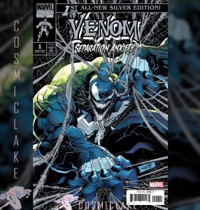 VENOM SEPARATION ANXIETY #1 SANDOVAL SILVER 1:100 RATIO VARIANT PREORDER 5/15 ☪