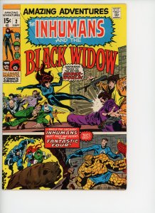 Amazing Adventures 2  F/VF 7.0 Black Widow Nice Copy