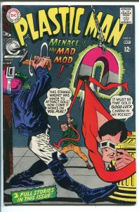 PLASTIC MAN #6 1967-DC COMICS-BIZARRE COVER-vg/fn