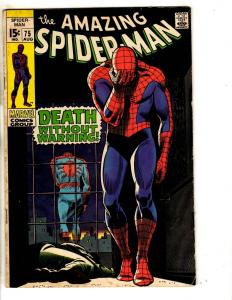 Amazing Spider-Man # 75 FN Marvel Comic Book Goblin Silver Age Stan Lee JG9