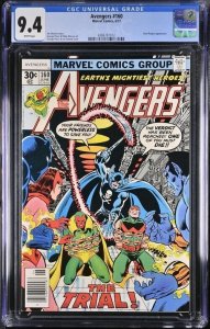 AVENGERS #160 1977 MARVEL CGC 9.4 WHITE PAGES