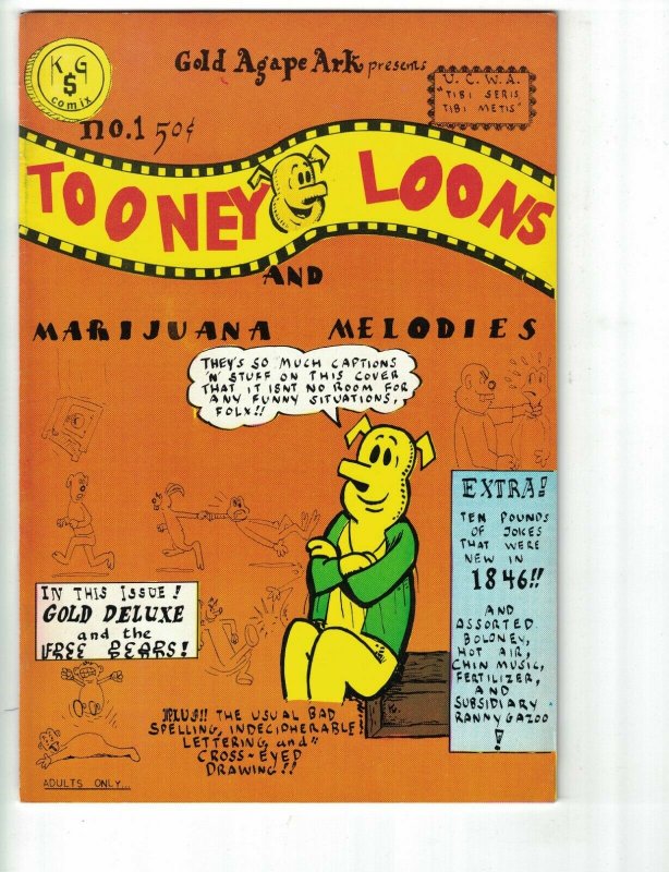 Tooney Loons and Marijuana Melodies #1 VF- (2nd) print - underground comix