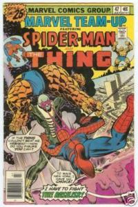 Marvel Team-Up #47 Spider-Man Comics 1976 Gd Thing