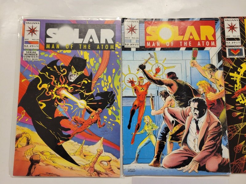 3 Solar Man of the Atom Valiant Comic Books #25 26 29 42 TJ7