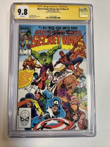 Secret Wars (1984) # 1 (CGC 9.8 WP) 1st App Beyonder | Signed Jim Shooter 