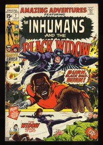 Amazing Adventures #7 FN+ 6.5 Inhumans Black Widow!