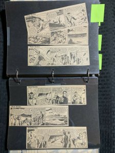 1960's FLASH GORDON 7.5x2.5 Daily Clipped Comic Strips LOT B of 78 VG/FN 5.0