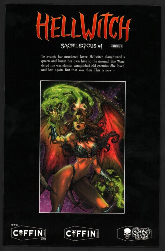HELLWITCH SACRILEGIOUS #1 - Risque Edition LTD to 500 SIGNED w/ COA (9.2OB) 2021