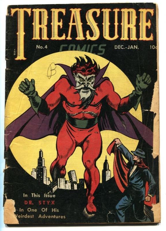 TREASURE #4-1946-Obscure Golden-Age-DR STYX 