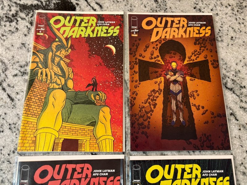 Lot Of 4 Outer Darkness Image Comic Books # 1 2 3 4 NM 1st Prints 6 J433