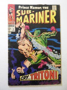 Sub-Mariner #2 (1968) VG Condition ink 1st page
