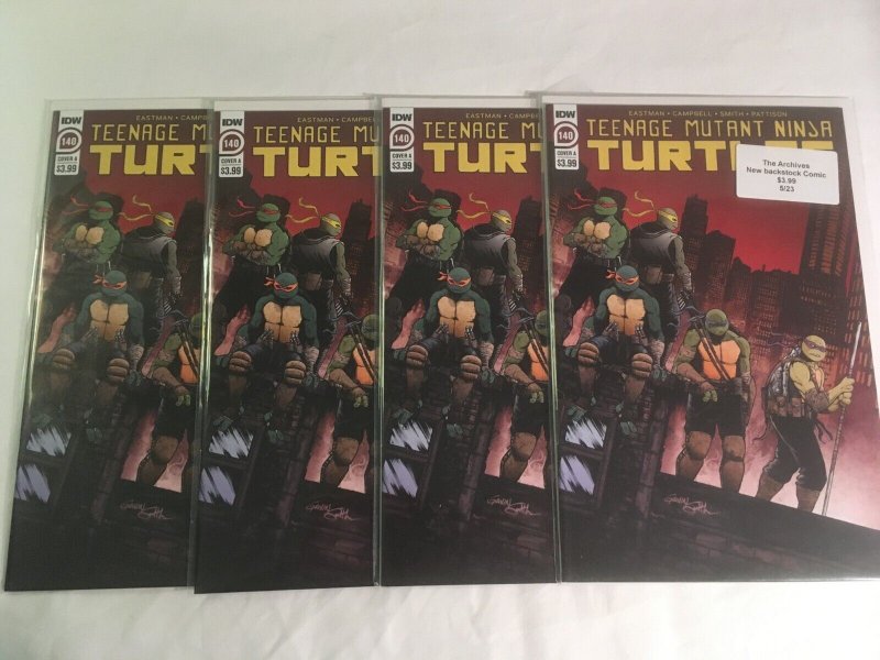 TEENAGE MUTANT NINJA TURTLES #140 Four Copies, VFNM Condition