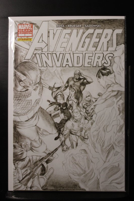 Avengers/Invaders #1 Alex Ross Sketch Variant (2008)