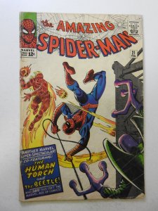 The Amazing Spider-Man #21 (1965) GD+ Condition moisture stains