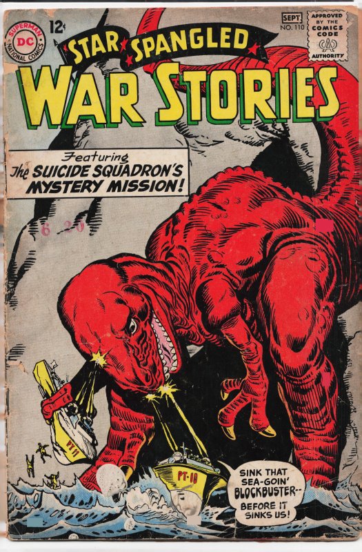 Star Spangled War Stories #110 (1963) The War That Time Forgot