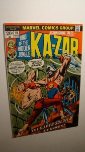 ASTONISHING TALES 19 *NICE COPY* KA ZAR VS SUPER-SOLDIER GEMINI 1973 NICK FURY