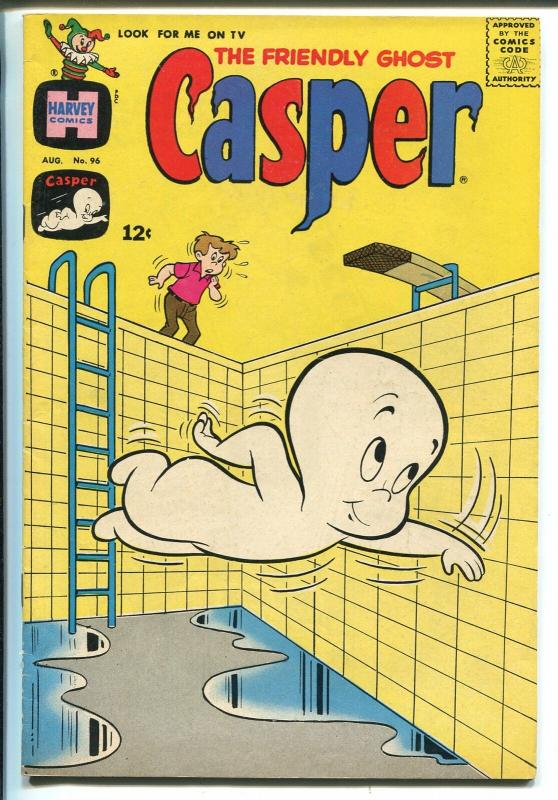 Casper The Friendly Ghost #96 1966-Harvey-simming pool cover-VF 