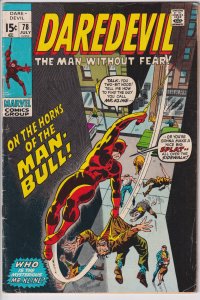 DAREDEVIL #78 (Jul 1971) VG 4.0 cream to white.