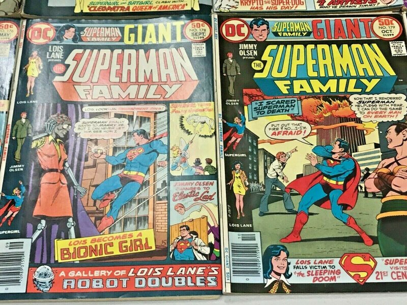 SUPERMAN FAMILY#170-203 FN-VF LOT (10 BOOKS) 1973 DC BRONZE AGE COMICS