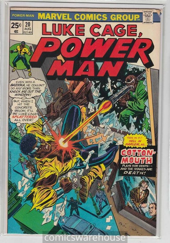 POWER MAN (1974 MARVEL) #20 FN+ A03322