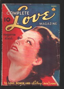 Complete Love  #1 3/1938-1st issue-Pin-up girl portrait cover-Alile B. Dwight...