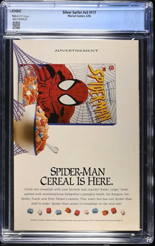 Silver Surfer #v3 #117 (6/96) Graded CGC 9.4