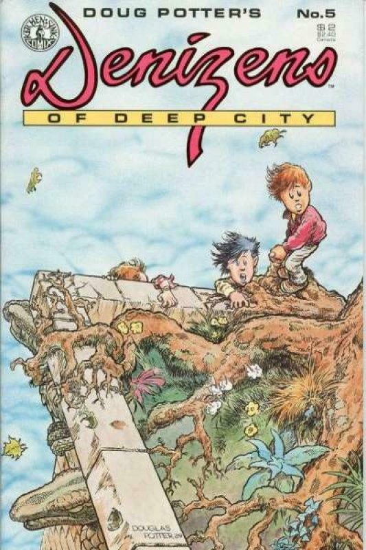 DENIZENS of DEEP CITY #5, NM-, Doug Potter, 1988 1989, Kitchen Sink