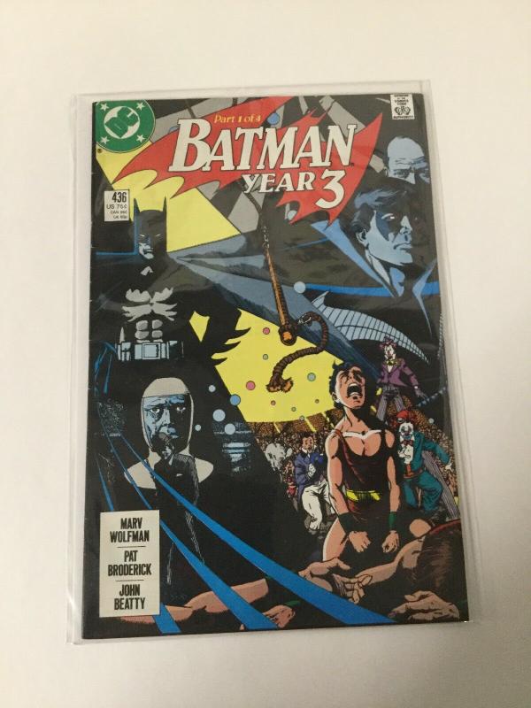 Batman 436 Vf- Very Fine- DC Comics 