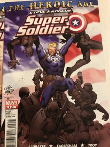 Steve Rogers: Super Soldier #2 & 4 run : Marvel 2010 VF/NM; WW2 Captain America