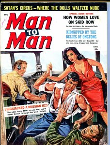 Man To Man 4/1950-pulp exploitation-June Wilkinson-horror circus-VG/FN