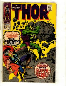 Thor # 142 VG- Marvel Comic Book Loki Odin Sif Avengers Hulk Iron Man GK4