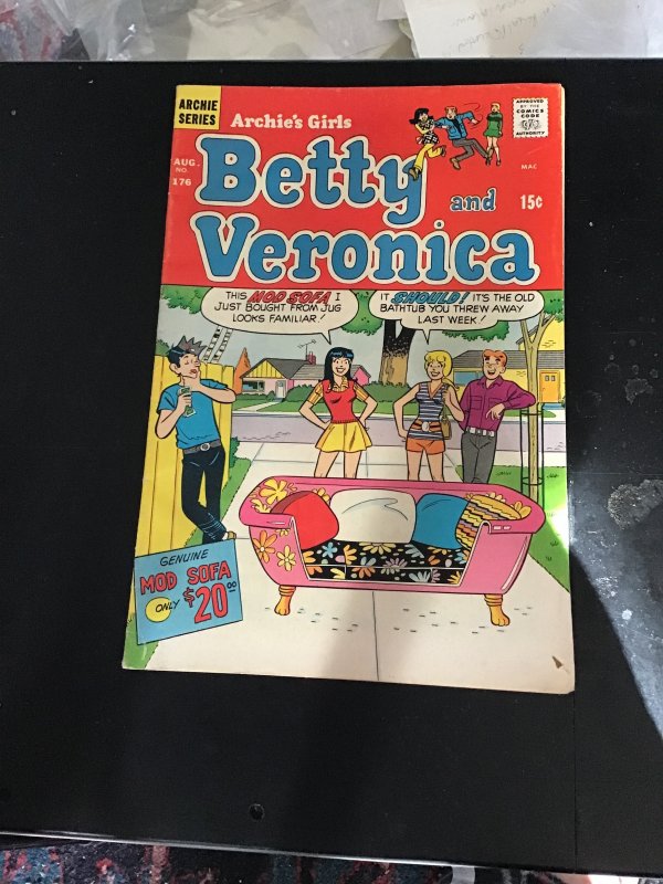 Archie's Girls Betty and Veronica #176 (1970) Mod art cover Mid-High-gra...