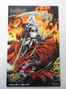 Lady Death Damnation Game #1 Demonic Edition NM Condition! Signed W/ COA!