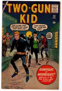 Two-Gun Kid #45 (1958)  VG+ 4.5  Atlas/Marvel western