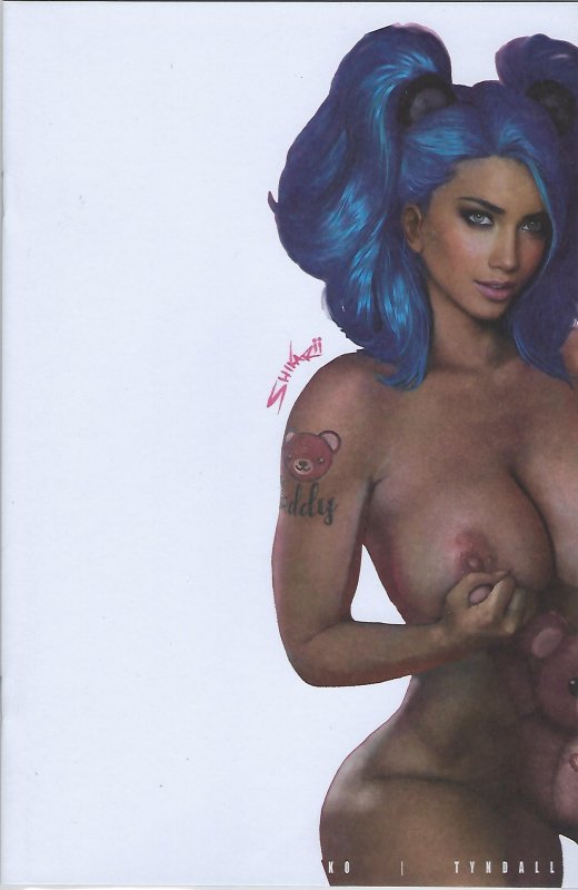 Deathrage #4 Shikarii Kickstarter Nude Sketch Down Virgin Variant Cover NM