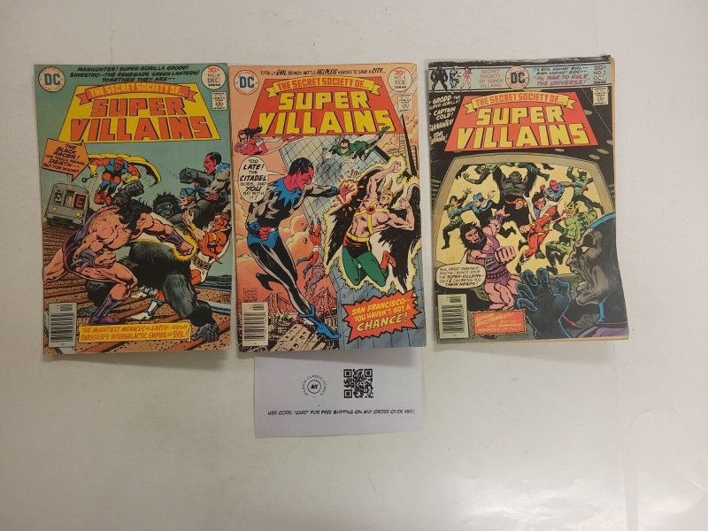 3 The Secret Society Of Super Villains DC Comic Books #3 4 5 35 TJ44