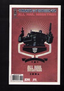 Transformers: All Hail Megatron #13 - TREVOR HUTCHISON COVER/HTF! (8.0/8.5) 2009