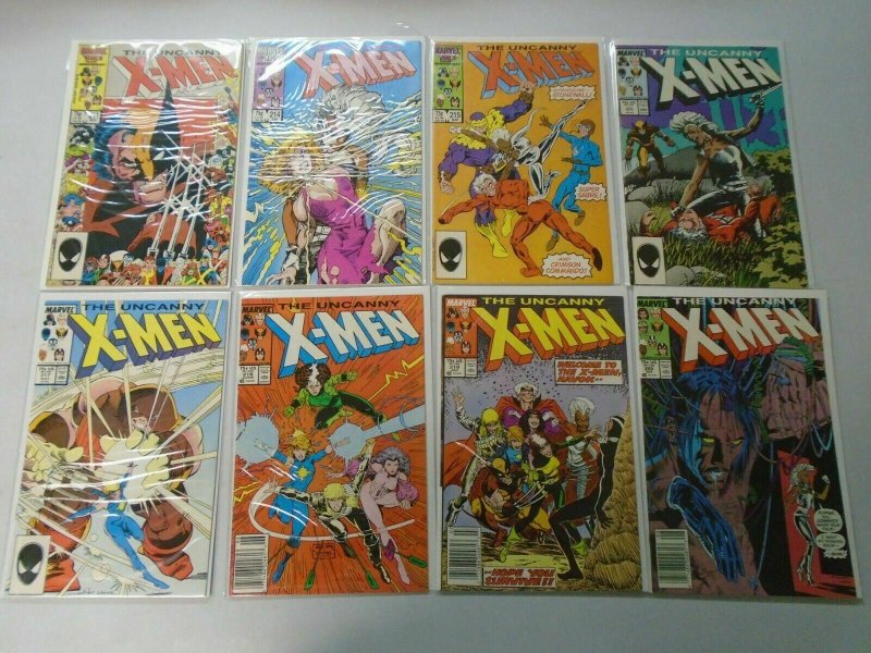 Uncanny X-Men lot 42 different from #202-250 8.0 VF (1986-89 1st Series)