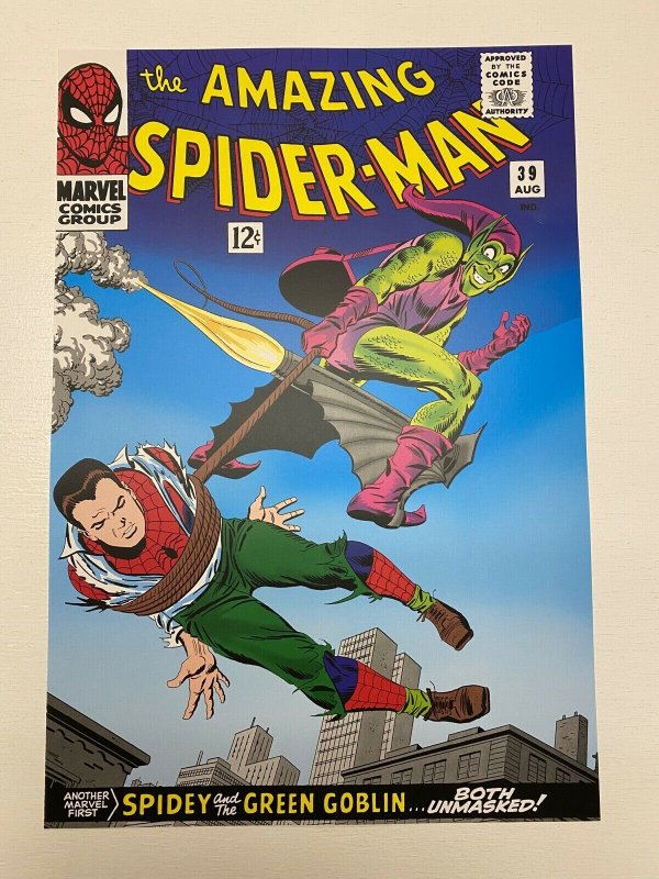 Spider-Man 39 Green Goblin Marvel Comics poster by John Romita