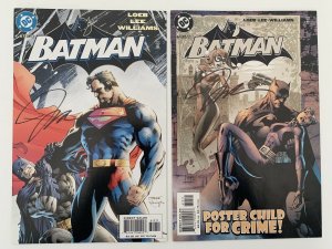 BATMAN#608-619 VF/NM LOT 2002 'HUSH' FULL RUN DC COMICS Signed By Jim Lee